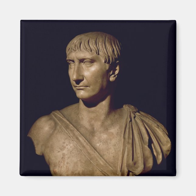 Íman Retrato busto do Imperador Trajan (Frente)
