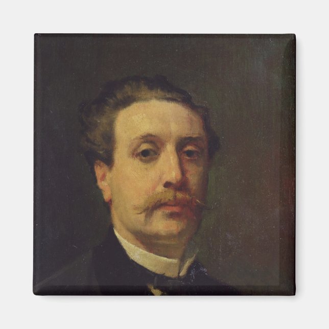 Íman Retrato da Cara de Maupassant 1876 (Frente)