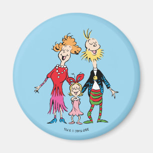 Íman Retrato da Família de Cindy Lou Who