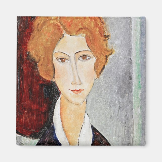 Íman Retrato da Mulher, Modigliani (Frente)