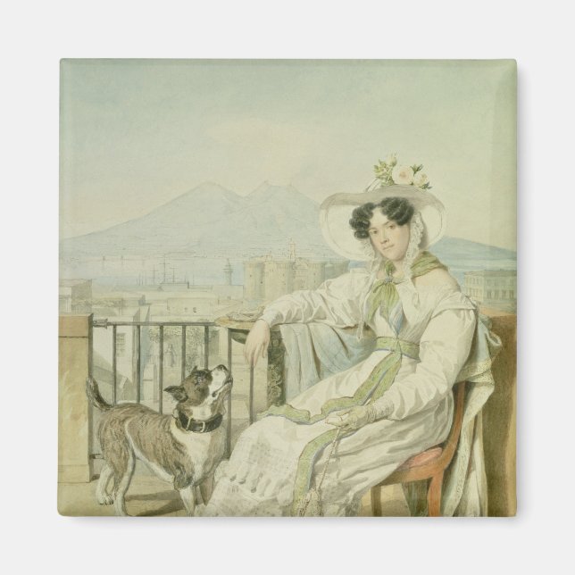 Íman Retrato da Princesa Natalia Golitsin, 1822-26 (Frente)