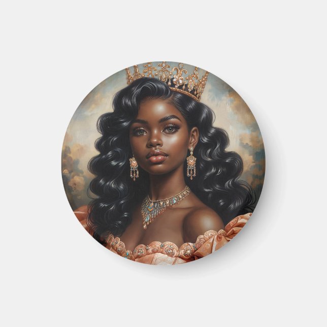 Íman Retrato da Princesa Negra (Frente)