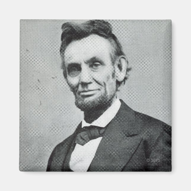 Íman Retrato de Abe Lincoln 1 (Frente)