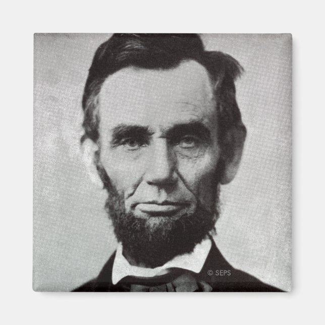 Íman Retrato de Abe Lincoln 2 (Frente)