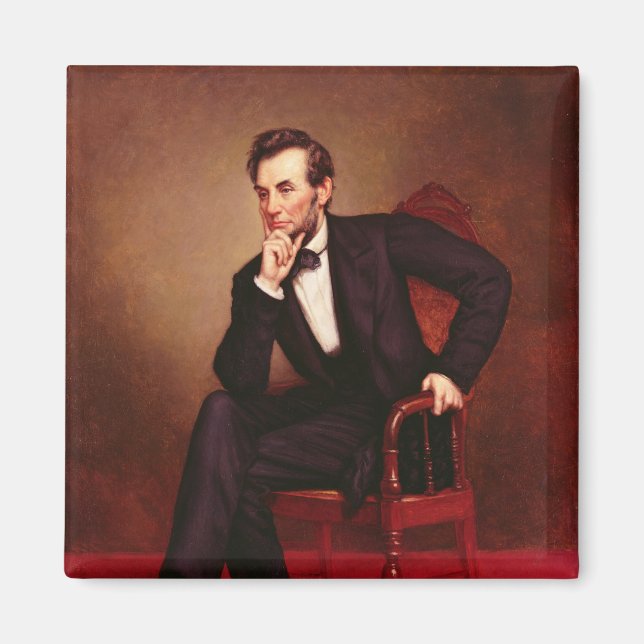 Íman Retrato de Abraham Lincoln (Frente)