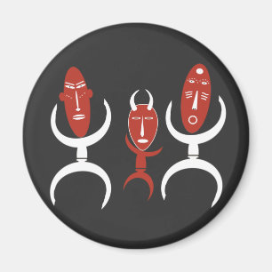 Íman retrato de abstrato africano