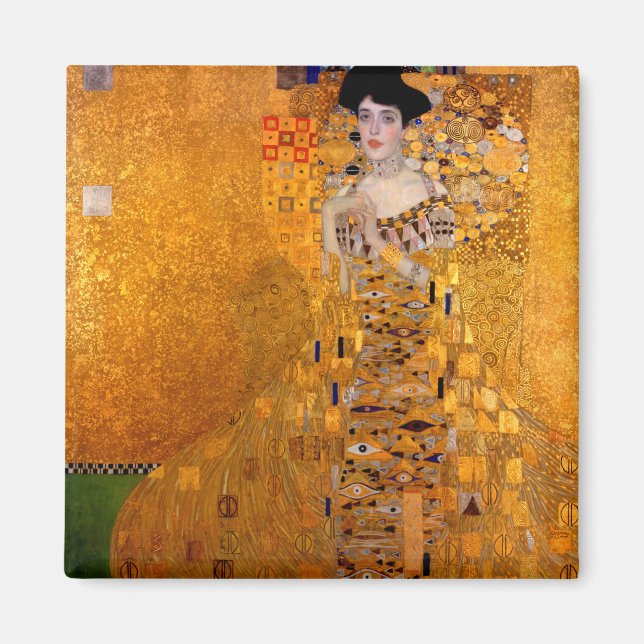 Íman Retrato de Adele Bloch-Bauer I, 1907, por Klimt (Frente)