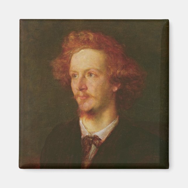 Íman Retrato de Algernon Charles Swinburne 1867 (Frente)
