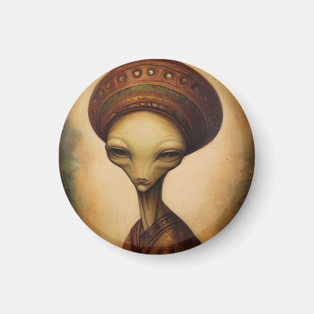 Íman Retrato de Alienígena antigo (Frente)