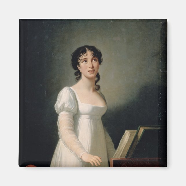Íman Retrato de Angélica Catalani (Frente)