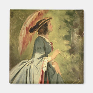 Íman Retrato de Anna, a filha do artista, 1860