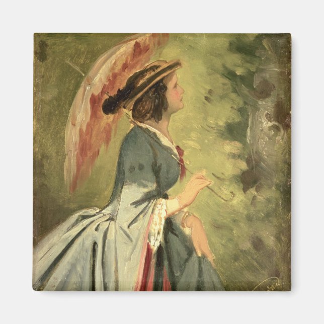 Íman Retrato de Anna, a filha do artista, 1860 (Frente)