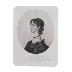 Íman Retrato de Anne Bronte (1820-49) de um desenho mim