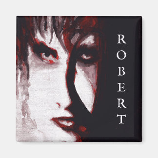 Íman Retrato de Arte de Homem de Música Goth Pós-Punk D