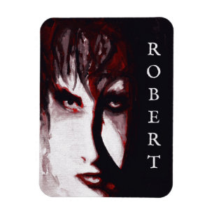 Íman Retrato de Arte de Homem de Música Goth Pós-Punk G