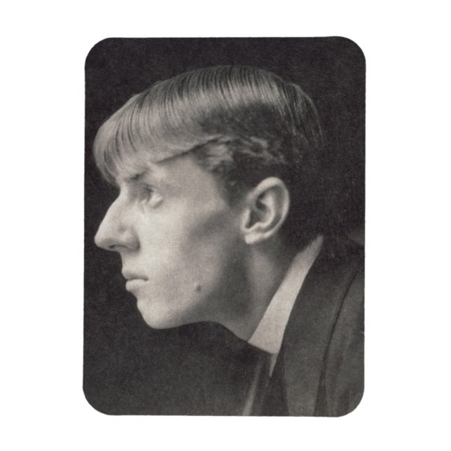 Íman Retrato de Aubrey Beardsley (1872-1998) por Freder (Vertical)