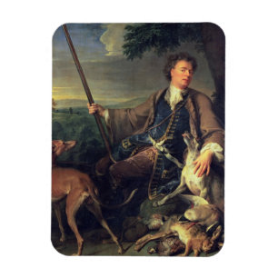 Íman Retrato de auto como um caçador, 1699 (óleo em