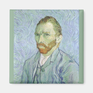 Íman Retrato de auto no azul por Vincent van Gogh