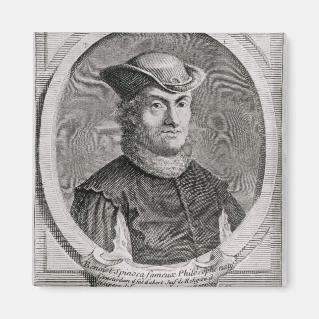 Íman Retrato de Baruch ou Benedict Spinoza (Frente)