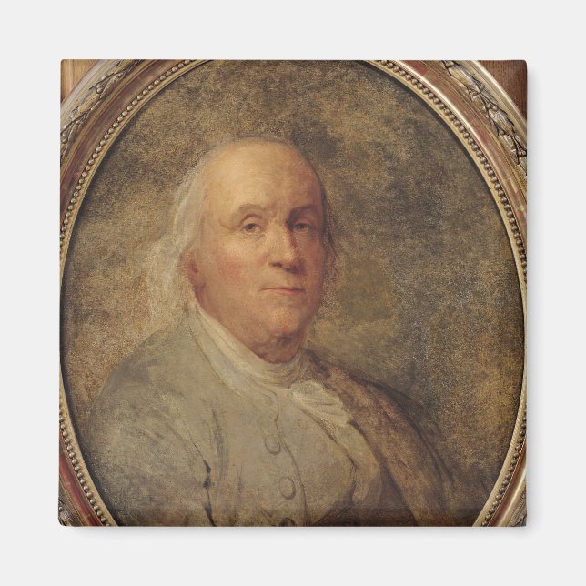 Íman Retrato de Benjamin Franklin, c.1780 (Frente)