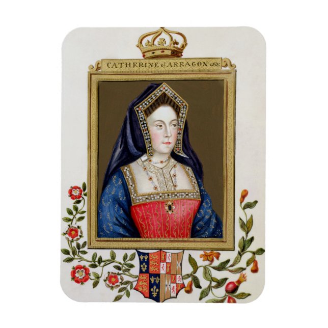 Íman Retrato de Catherine de Aragão (1485-1536) 1rua Qu (Vertical)