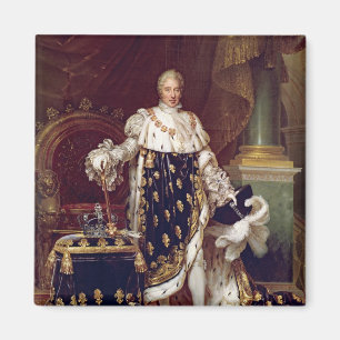 Íman Retrato de Charles X em vestes da coroação, 1827