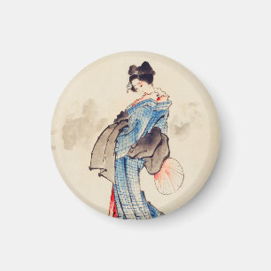 Íman Retrato de Cheio feminino de Katsushika Hokusai