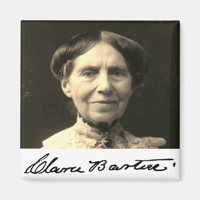 Íman Retrato de Clara Barton (Frente)