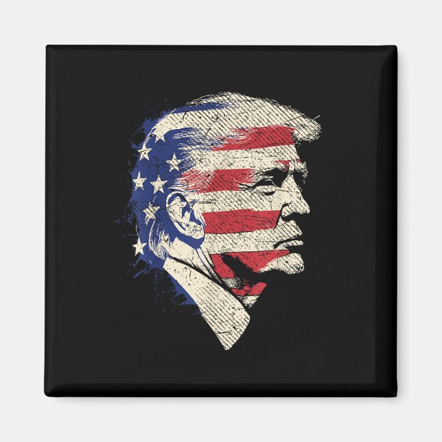 Íman Retrato de Donald Trump  (Frente)