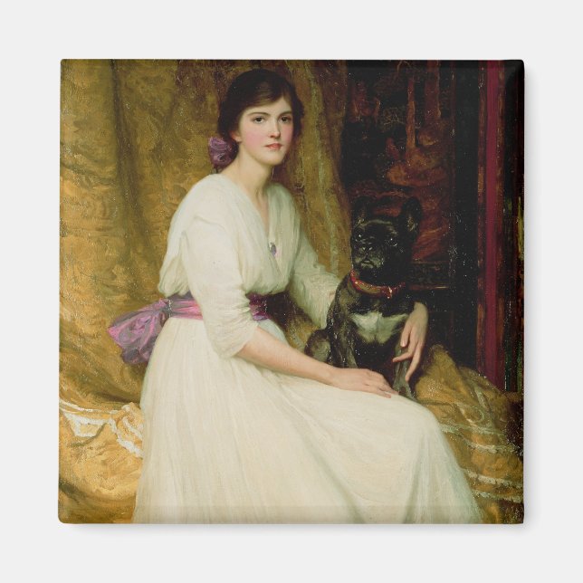 Íman Retrato de Dorothy Dicksee (Frente)