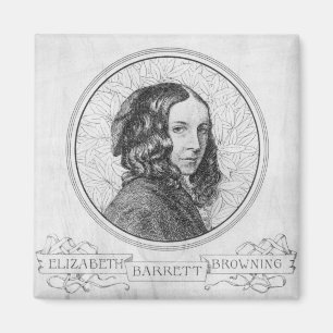 Íman Retrato de Elizabeth Barrett Browning