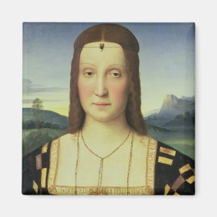 Íman Retrato de Elizabeth Gonzaga, c.1504 (óleo no pain