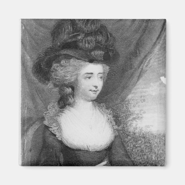 Íman Retrato de Fanny Burney Pub. de Henry (Frente)