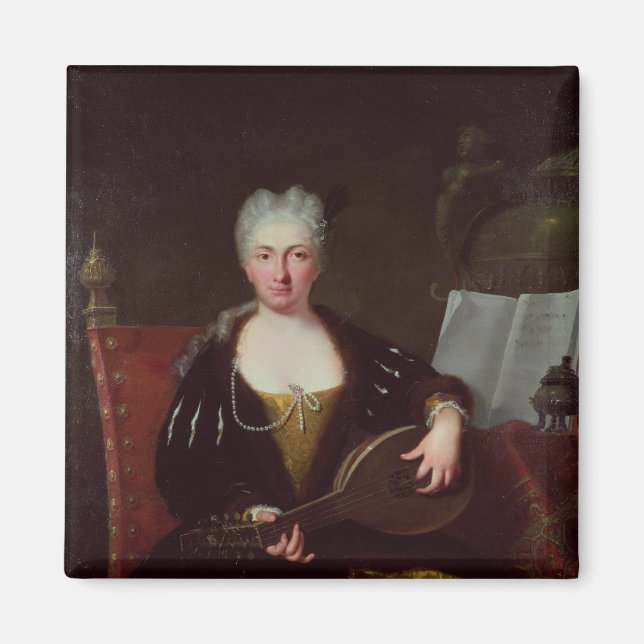 Íman Retrato de Faustina Bordoni, cantora de Handel (Frente)