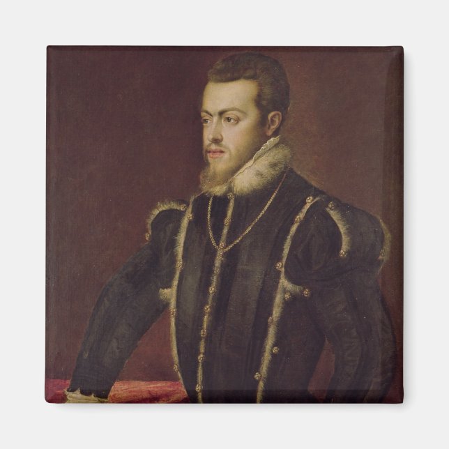 Íman Retrato de Filipe II da Espanha (Frente)