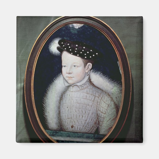 Íman Retrato de Francisco II como Delírio da França (Frente)