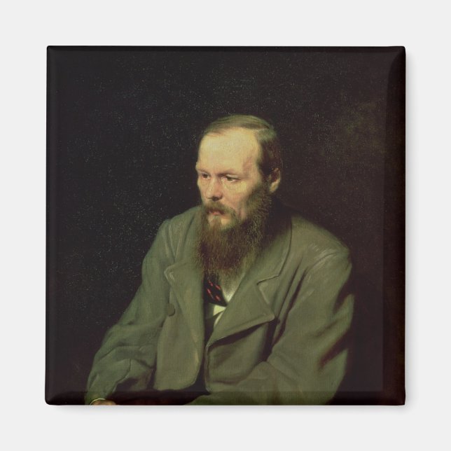 Íman Retrato de Fyodor Dostoyevsky 1872 (Frente)