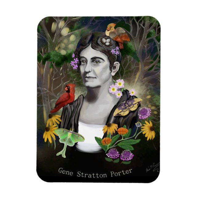 Íman Retrato de Gene Stratton Porter (Vertical)