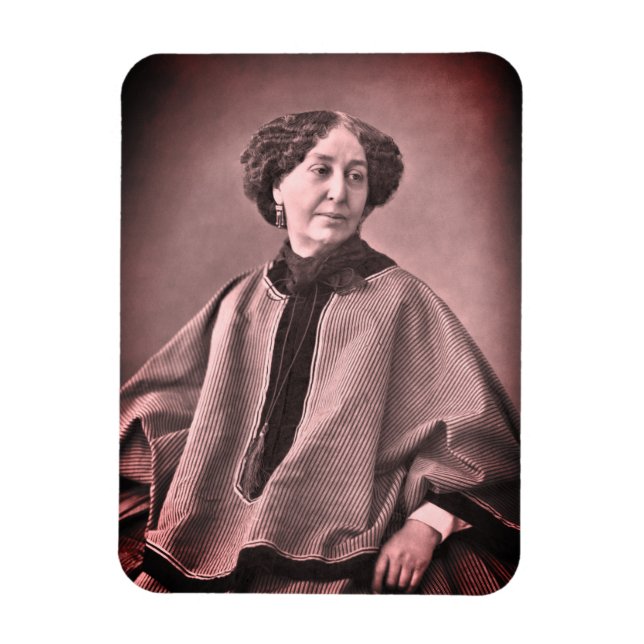 Íman Retrato de George Sand por Nadar (Vertical)