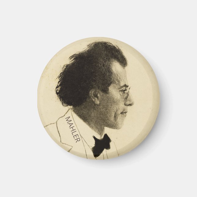 Íman Retrato de Gustav Mahler (1902) (Frente)