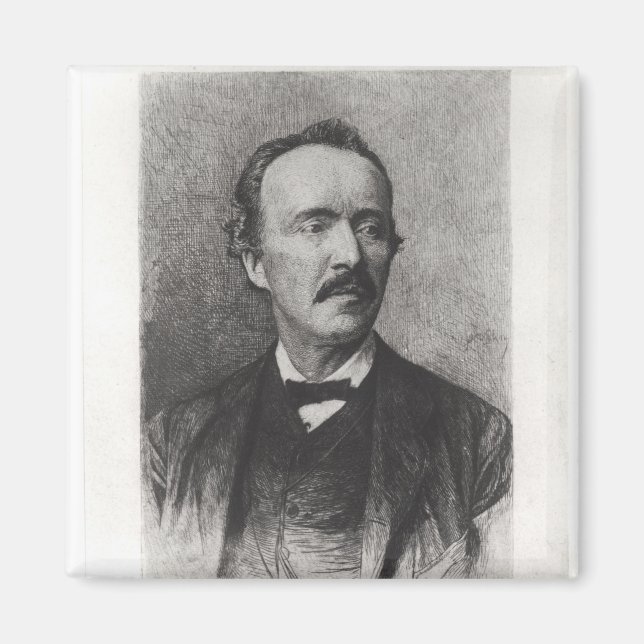Íman Retrato de Heinrich Schliemann (Frente)
