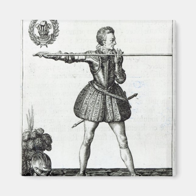 Íman Retrato de Henrique, Príncipe de Gales (Frente)