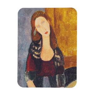 Íman Retrato de Jeanne Hebuterne por Amedeo Modigliani