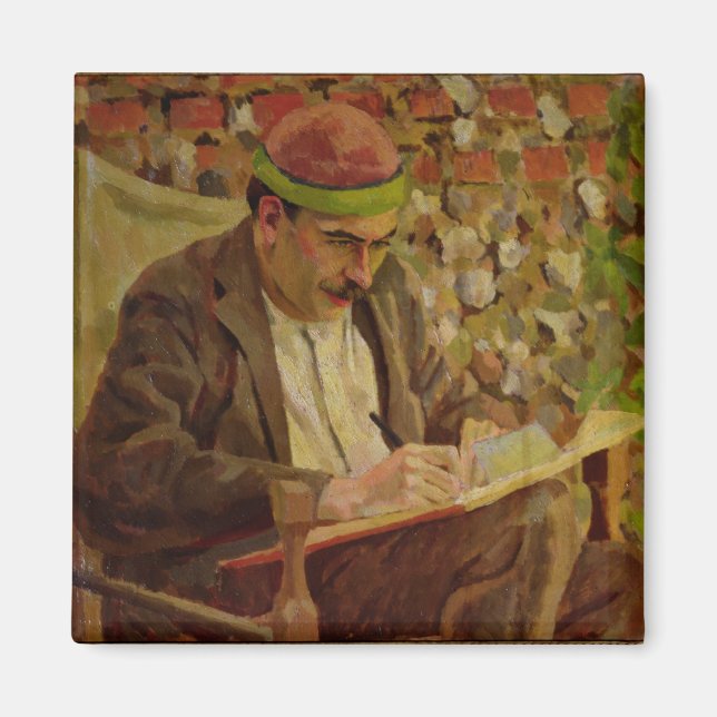 Íman Retrato de John Maynard Keynes (1883-1946) (óleo (Frente)