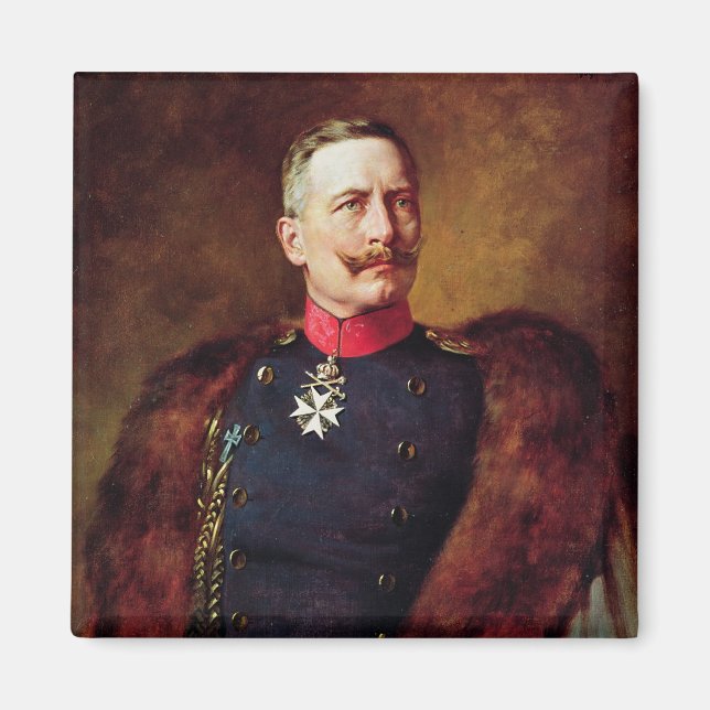 Íman Retrato de Kaiser Wilhelm II (Frente)