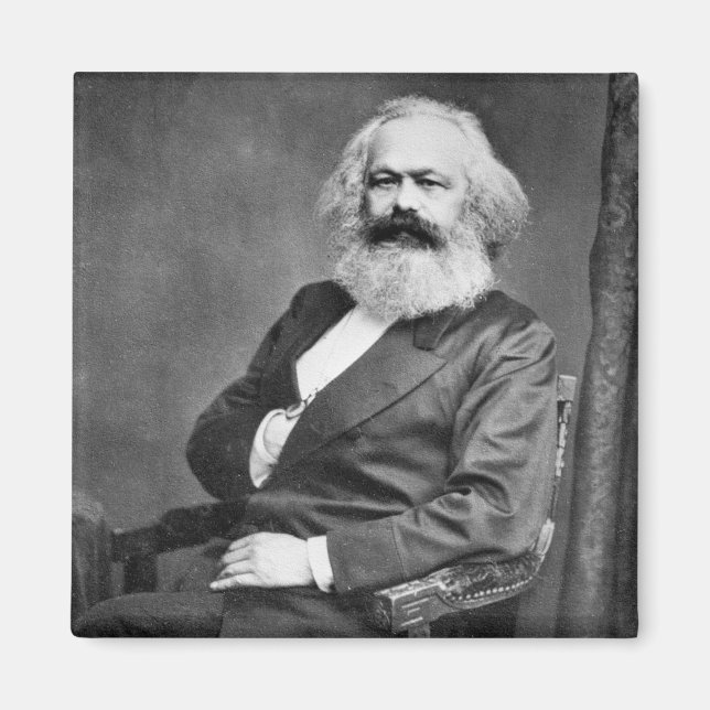 Íman Retrato de Karl Marx (Fundador do Marxismo) (Frente)