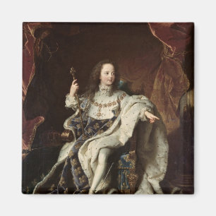 Íman Retrato de Louis XV em vestes da coroação, 1715