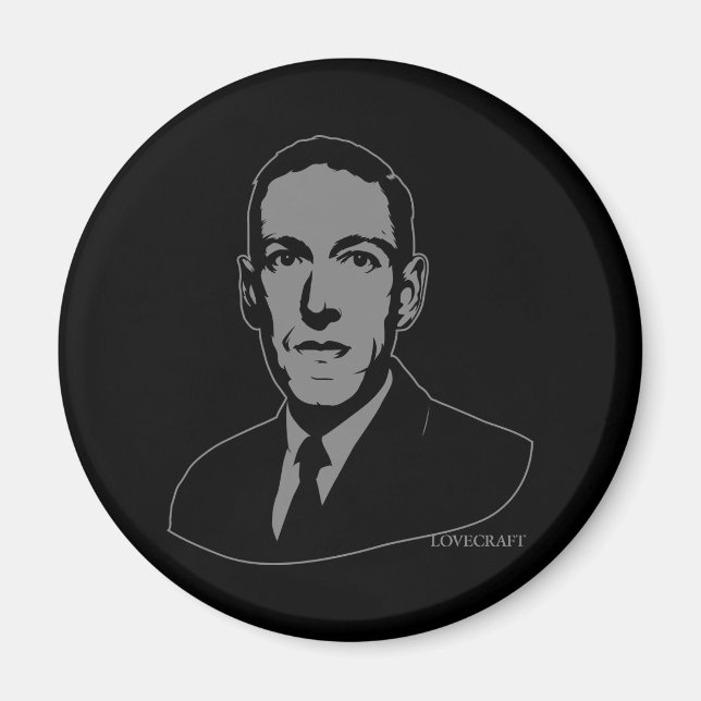 Íman Retrato de Lovecraft HP (Frente)