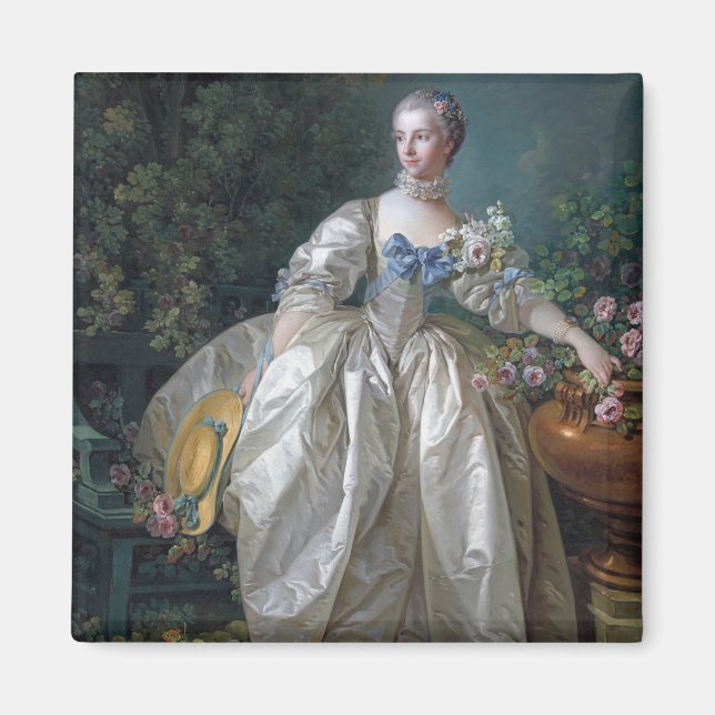 Íman Retrato de Madame Bergeret, Boucher (Frente)