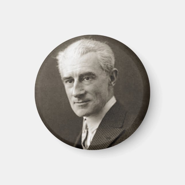 Íman Retrato de Maurice Ravel (c. 1925) (Frente)